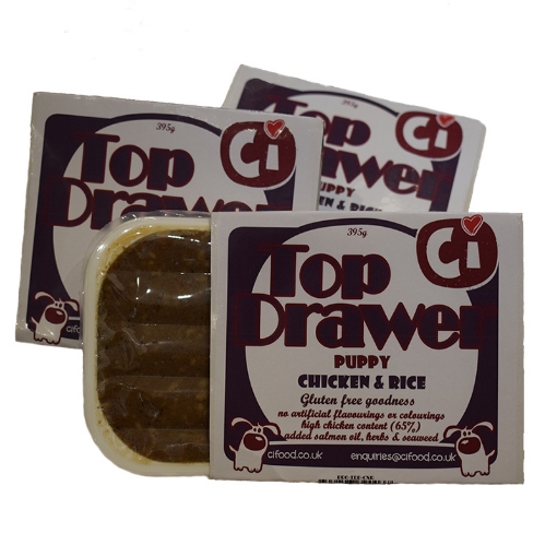 Image of Top Drawer chicken & rice wet puppy food for sensitive stomachs