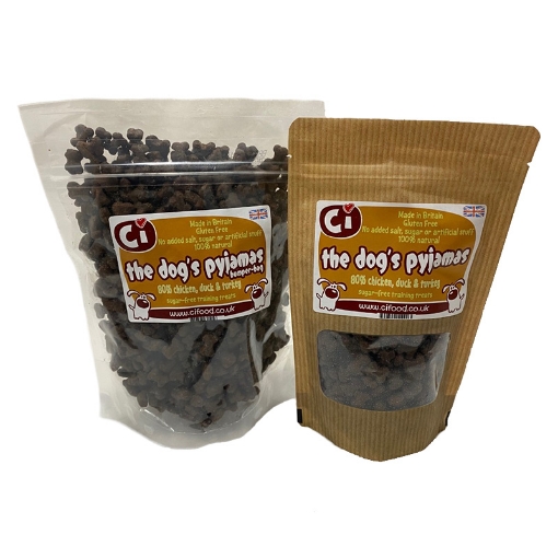 picture of dogs pyjamas natural training treats in poultry flavour