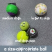 Xmas Doggy Sacks - image of balls